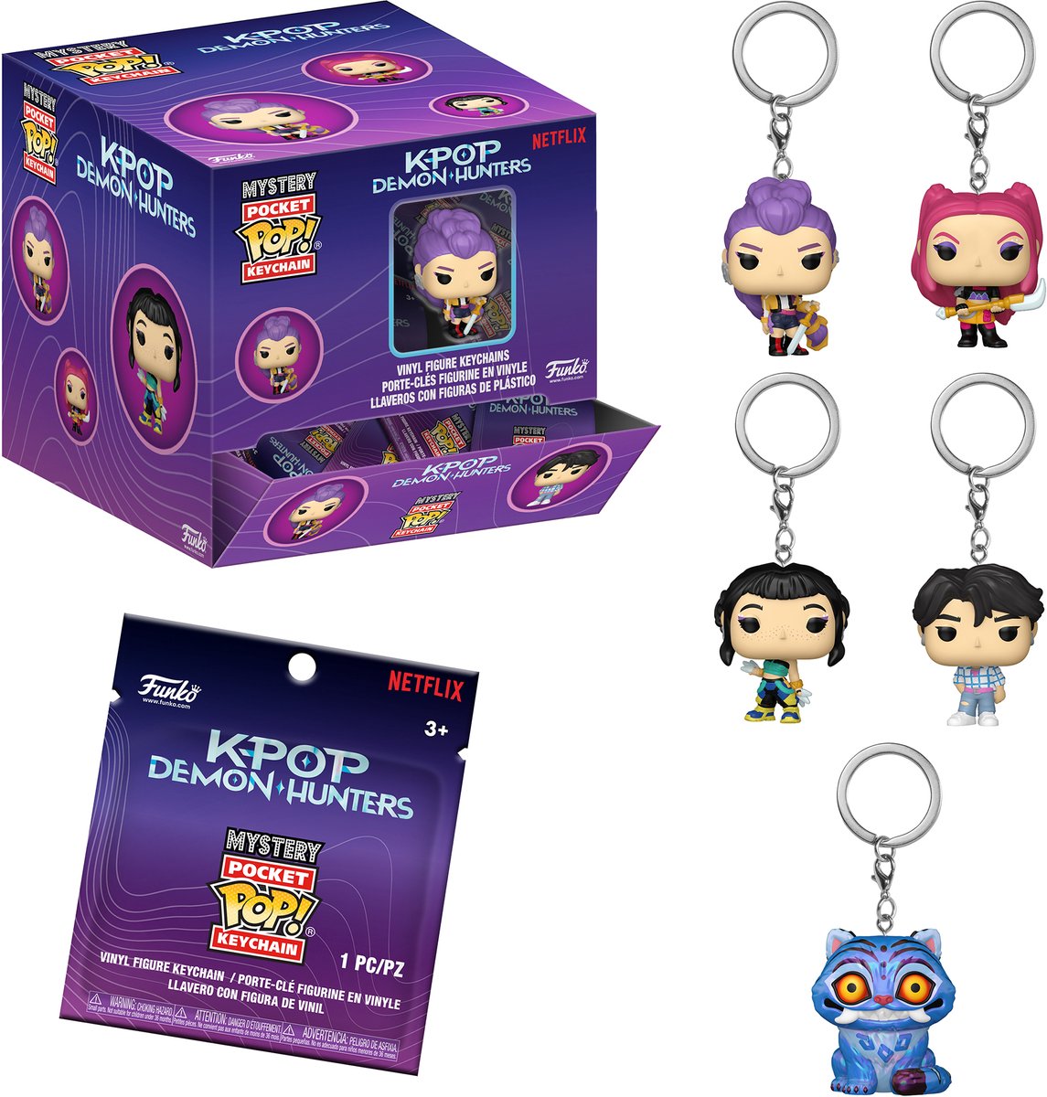 POP Keychain: KPOP Demon Hunters - Mistery Box (1 van 5 varianten)