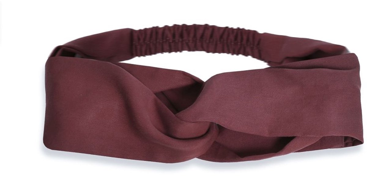 Alwero haarband overslag dark red