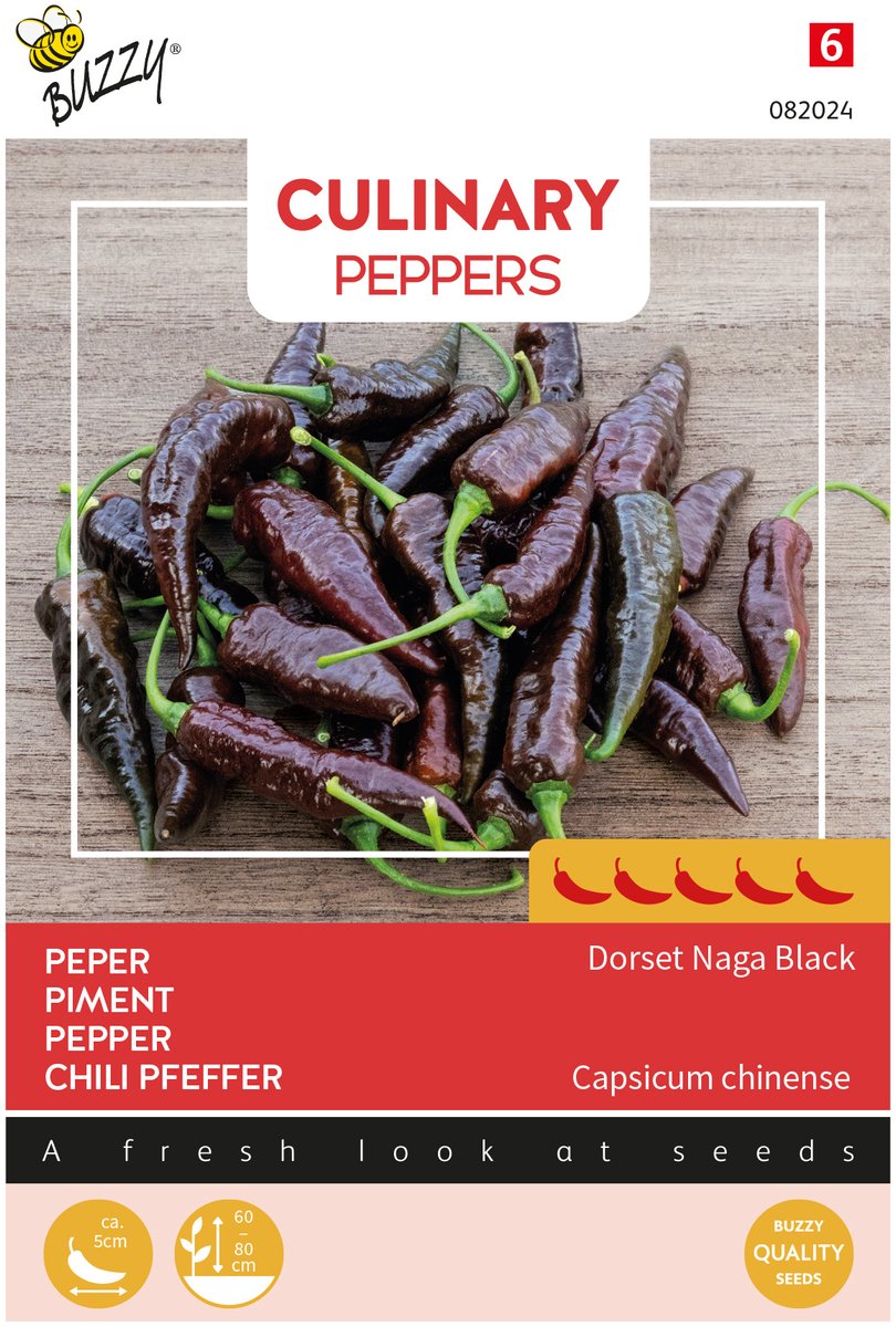 Buzzy Seeds Culinary Peppers Dorset Naga