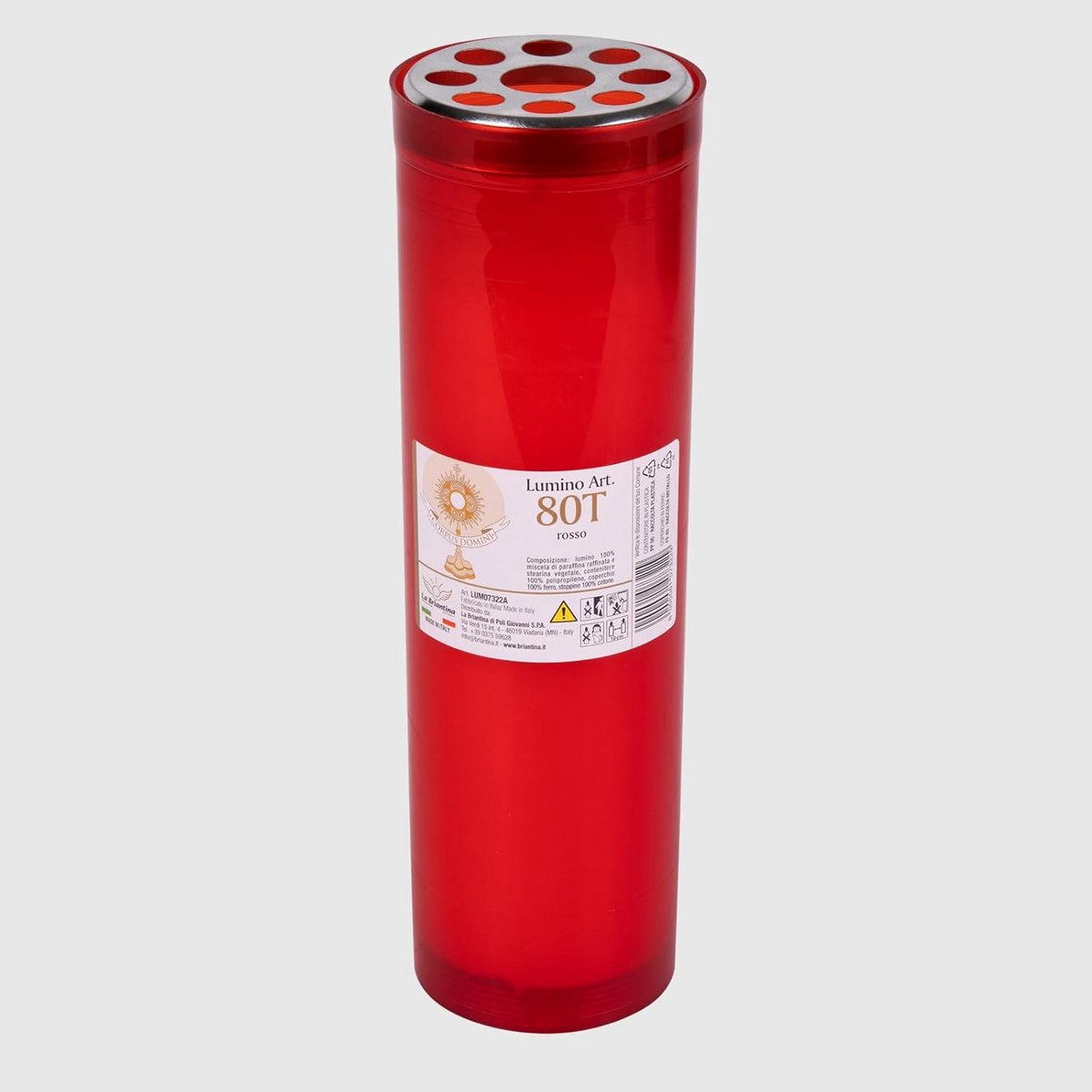 Theelicht Kaarsen - Paraffine Kaars - Religieuze Activiteit - Lange Brandduur - 24 x 7 cm - Rood