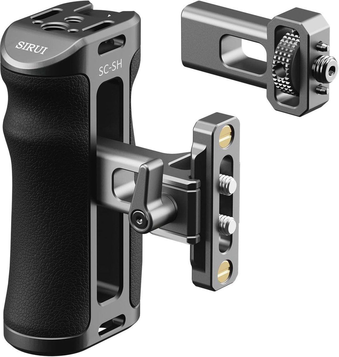 Camera Zijhandgreep - Montage Handvat - Video Stabilisatie - ARRI NATO Compatibel - 6x3.5x11cm - Zwart