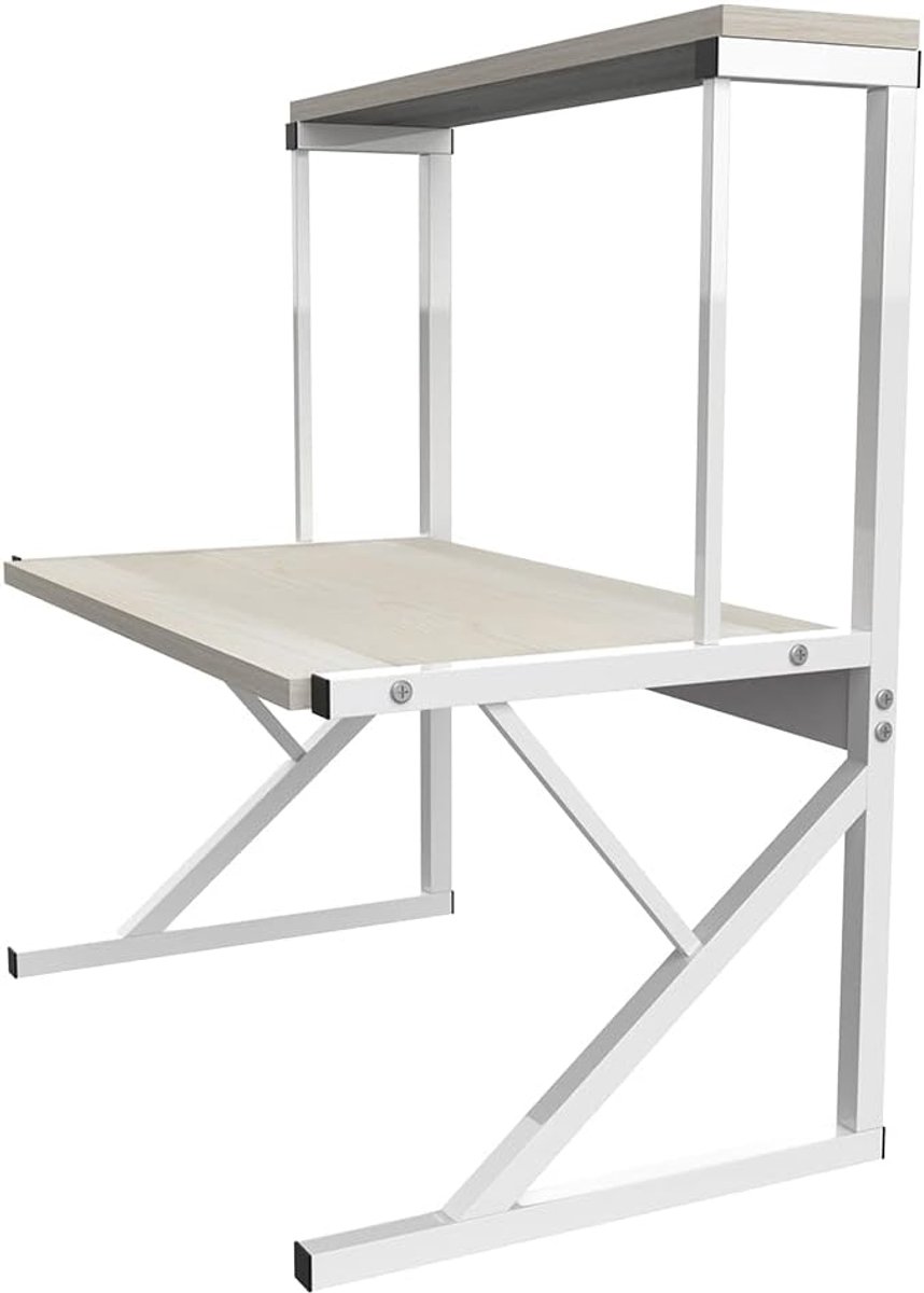Magnetron Organizer - Keukenrek - Keuken Opslag - Dubbele Laag - 54 x 30 x 65 cm - Wit