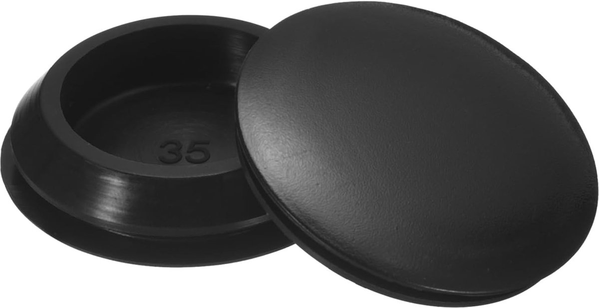 Siliconen Gatstoppen - Ronde Pluggen - Afsluiten Leidingen - Waterdicht Ontwerp - 35-38 mm Gat - Zwart