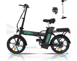 Elektrische Fiets Hitway BK5 - Opvouwbare E-bike - 16 inch…