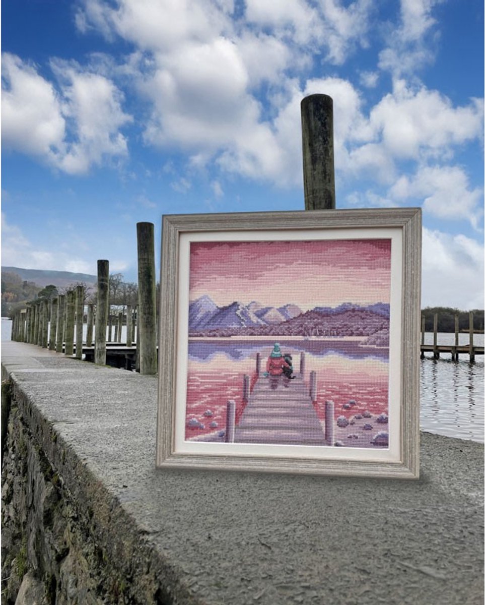 Bothy Threads borduurpakket zittend bij het water XLP21 telpatroon