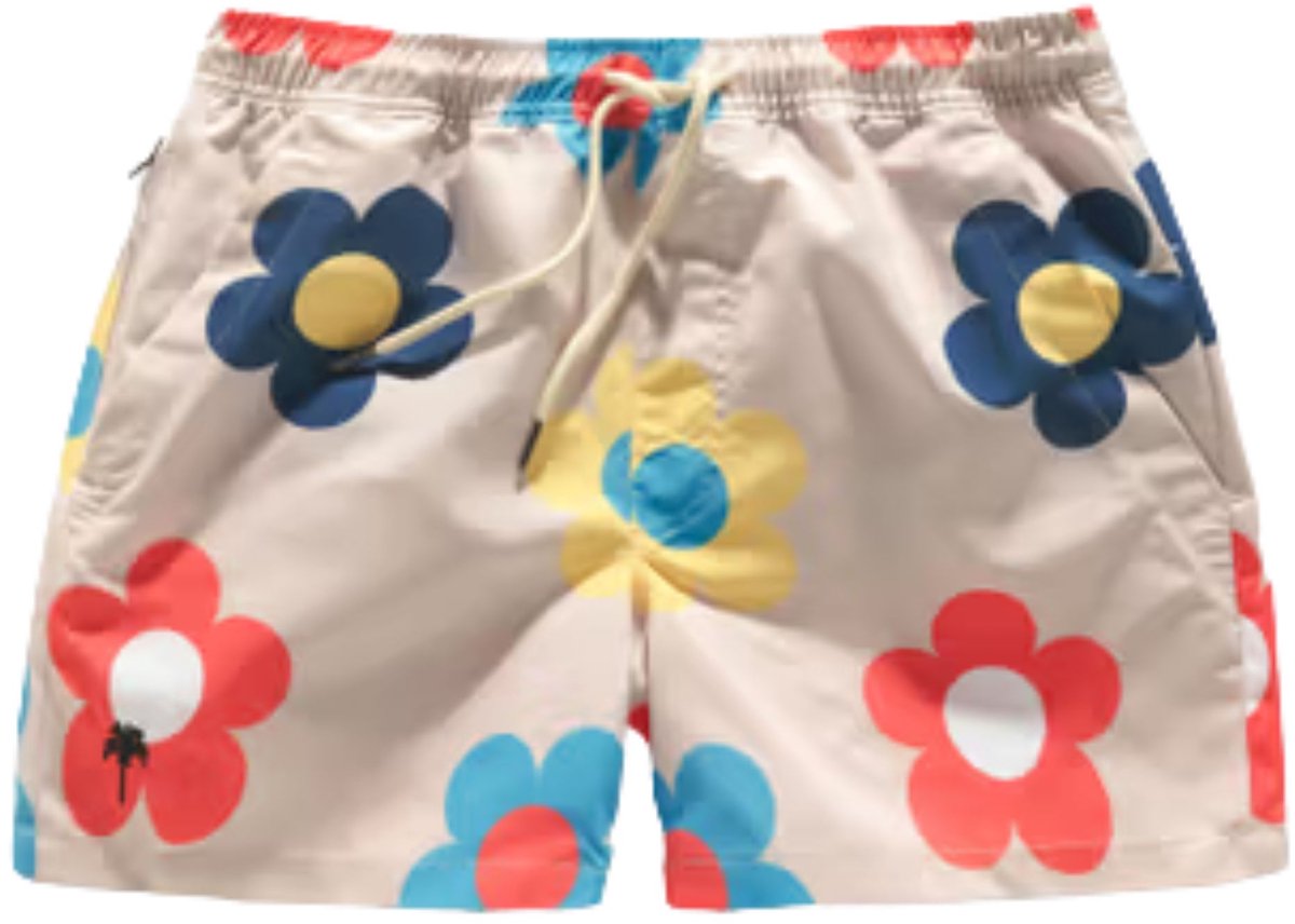 OAS - Badkleding Beige Oas 5001 Zwembroeken Beige Daisy Swim Shorts