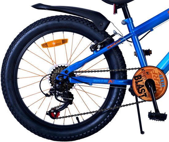 NERF Kinderfiets - Jongens - 20 inch - Satijn Blauw - 2 Handremmen van Nerf — afbeelding 3