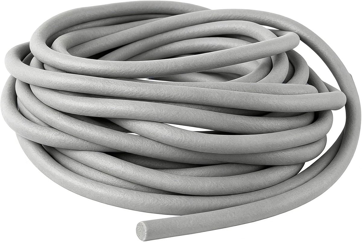 Afdichtkoord - Voegvulling Snoer - Naden Afdichten - Rond Schuim EPDM - 5mm 5 Meter - Grijs