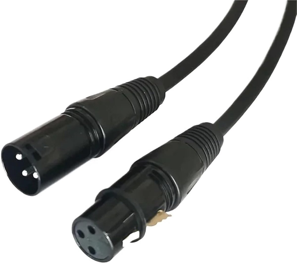 XLR Audiokabel - Microfoonsnoer - Muziek Opnemen - Afgeschermd OFC Koper - 20 Meter - Zwart
