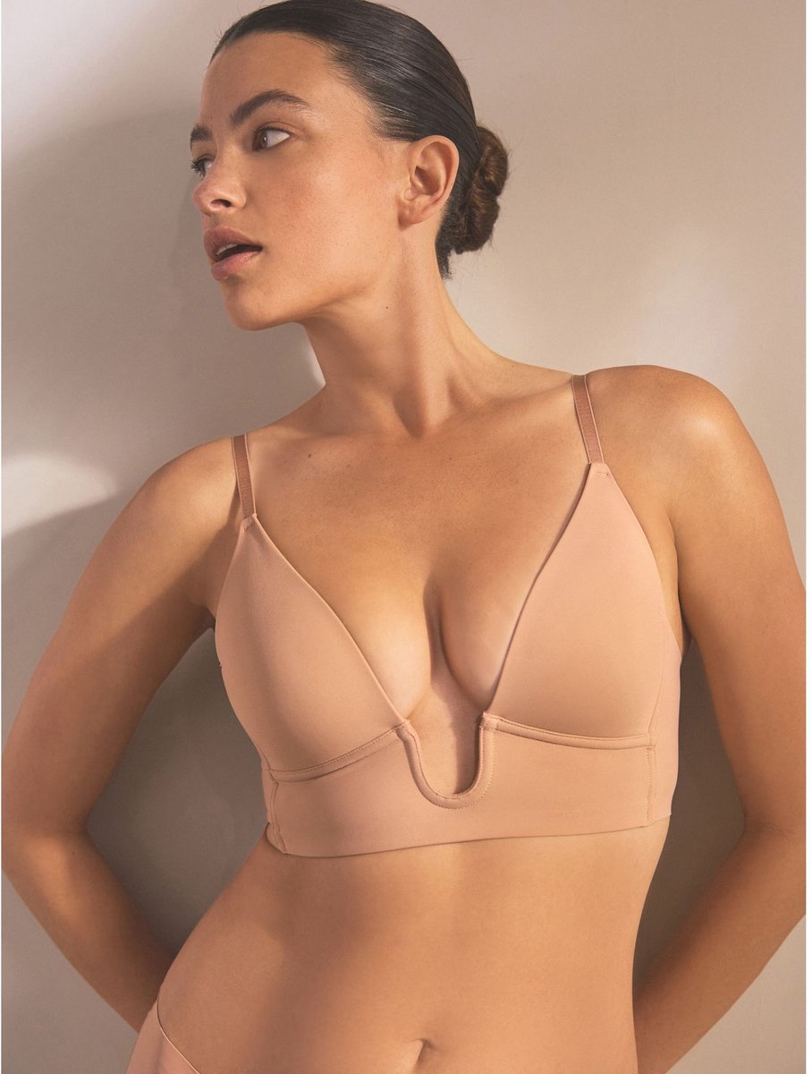 Next - Dames - A-E Multiway-bh met diep decolleté - Huidkleur