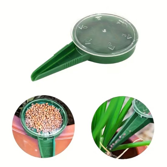 12-gaten hand zaaimachine - 2 Stuks - Grondperforator - Seeding hole punch - Verstelbare Zaad Verspreider - 5 verschillende korrelgrootte - Zaadverdeler - tuingereedschap - Tuin Zaad Dispenser - Handheld seeder tool - Zaaier - Planter - Seed drill van Merkloos	 — afbeelding 4