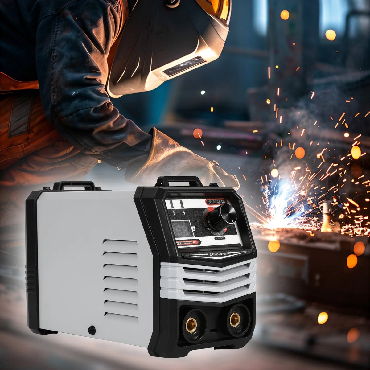 DIMICO - Lasapparaat met digitaal display - Draagbare elektrische lasmachine - 220V - Elektrode van 1,6 tot 3,2 mm - 4000W – foto 4