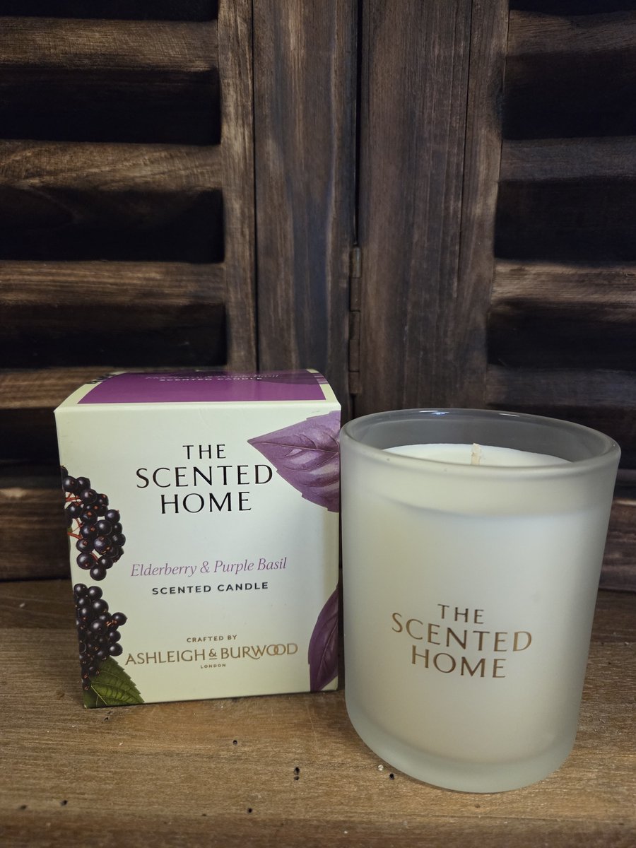 Ashleigh & Burwood Elderberry & Purple Basil - geurkaars - 40 branduren - 1 stuk