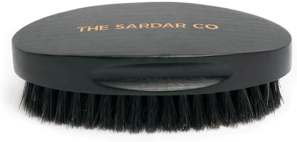 Baard Borstel - Gezichtsverzorging Borstel - Baard Styling - Natuurlijke Varkensharen - 12 x 65 x 06 cm - Zwart