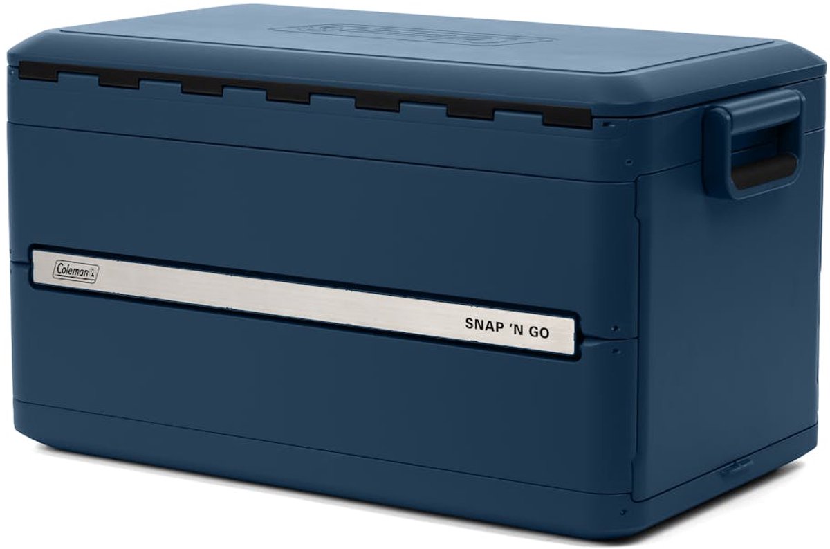 Coleman Snap ‘N Go Blue Sapphire 55QT Inklapbare Koelbox – 52 liter koelbox - Antibacterieel - blauw