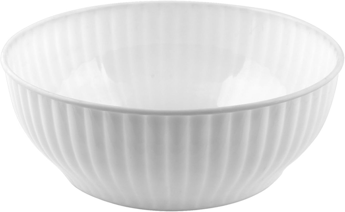 Saladekom - Mengkom - Voorbereiden Maaltijden - Vaatwasserbestendig - 30 cm Diameter - Wit