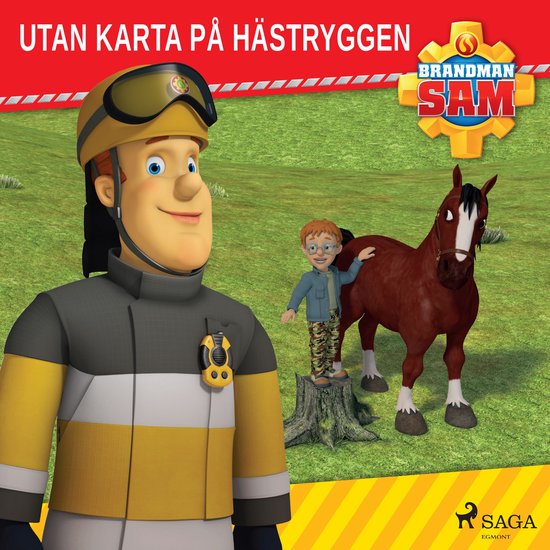 Brandman Sam - Utan karta på hästryggen - cover