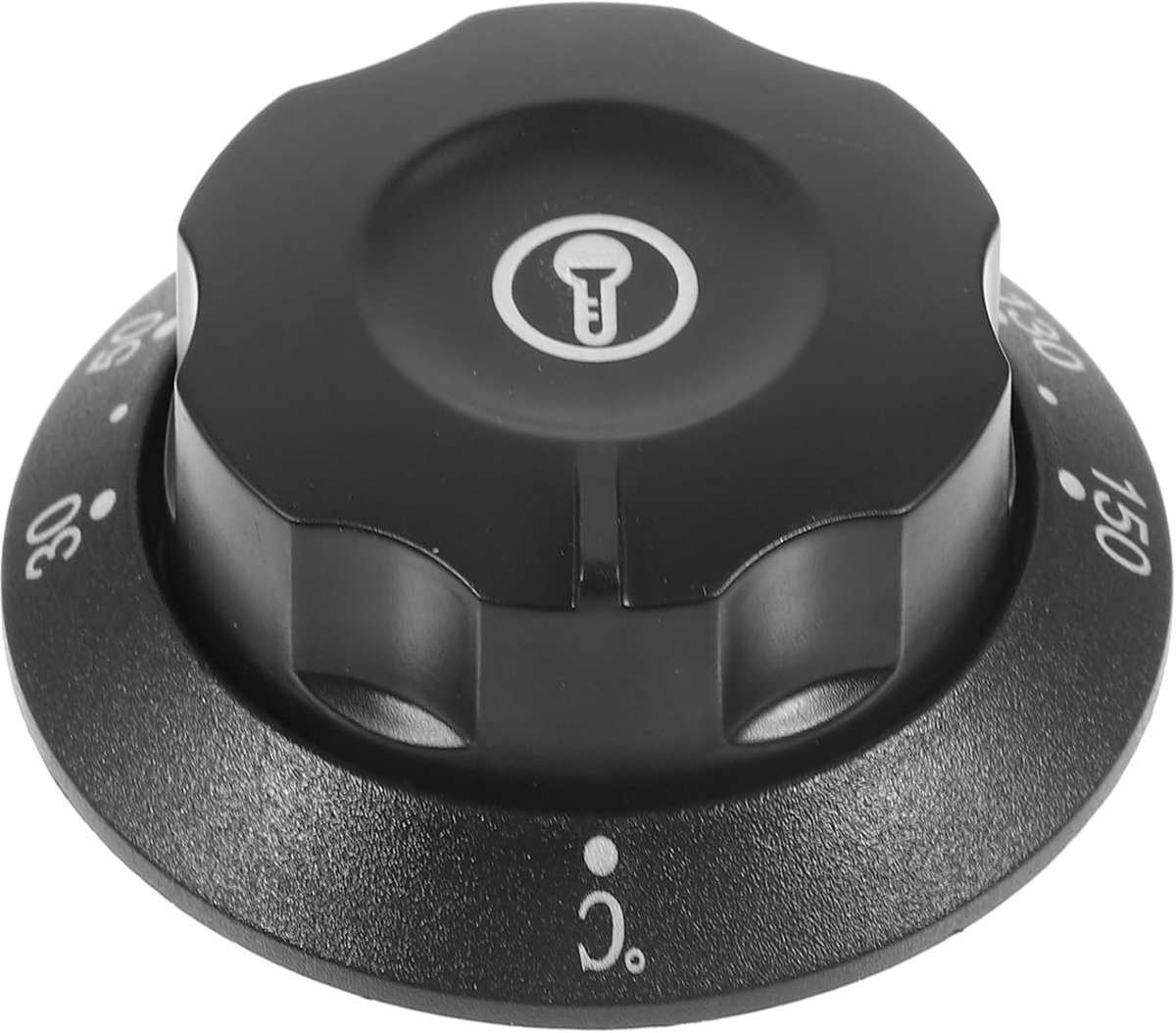 Temperatuurregelknop - Ovenknop Schakelaar - Apparaten Bediening - Universele Pasvorm - 5.7 cm - Zwart