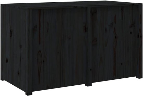 Buitenkeuken Kast - Tuin Keukenmeubel - Buiten Koken - Massief Hout - 106x55x64cm - Zwart — afbeelding 5