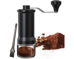 Handmatige Koffiemolen - Keramische Molen - Verse Koffie - Precisie Maalgraad - 25g Capaciteit - Zwart