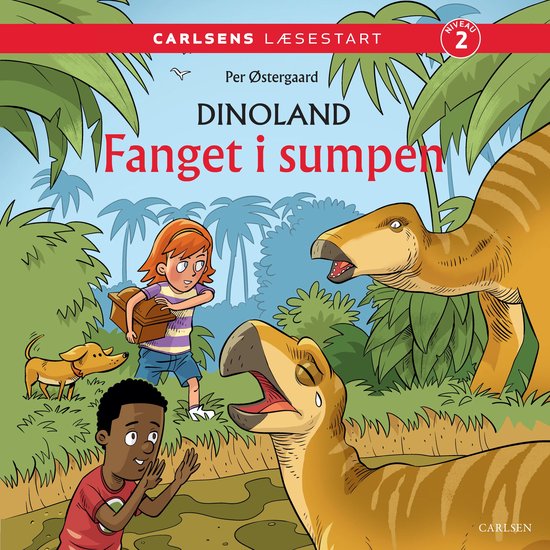 Carlsens Læsestart: Dinoland: Fanget i sumpen - cover