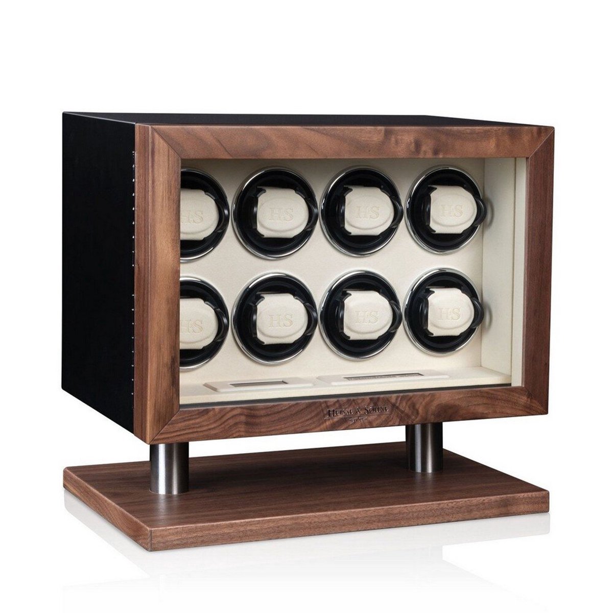 Heisse Söhne - 70019-236.142 - Horlogeopwinder - voor 8 horloges - New York 8 - Zwart