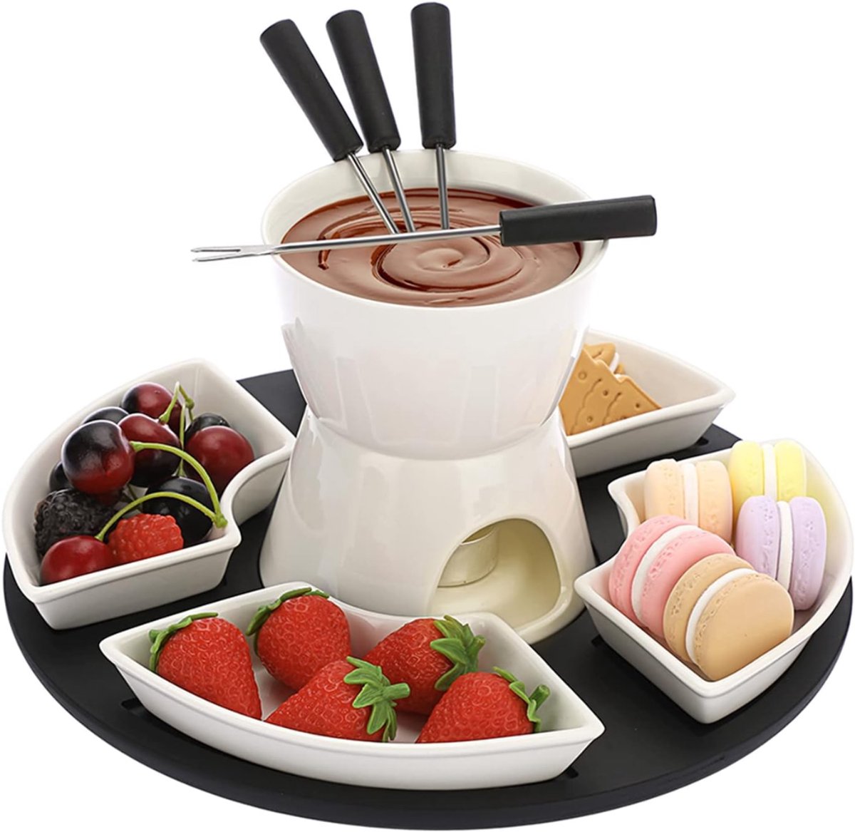 SAVI® Fondueset - Fondue - Fondueset - Wit - 31cmx 30cm x 13cm