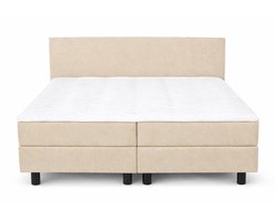 Boxspring SleepEase - 200x210 Compleet - Beige Glad - Golden Matrassen Zeeland