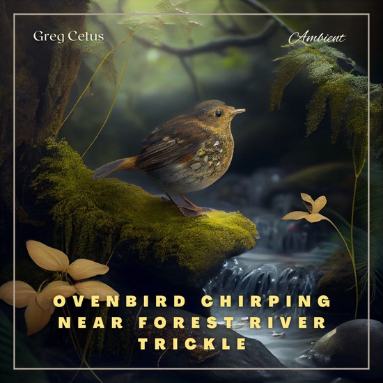 Ovenbird Chirping Near Forest River Trickle - cover