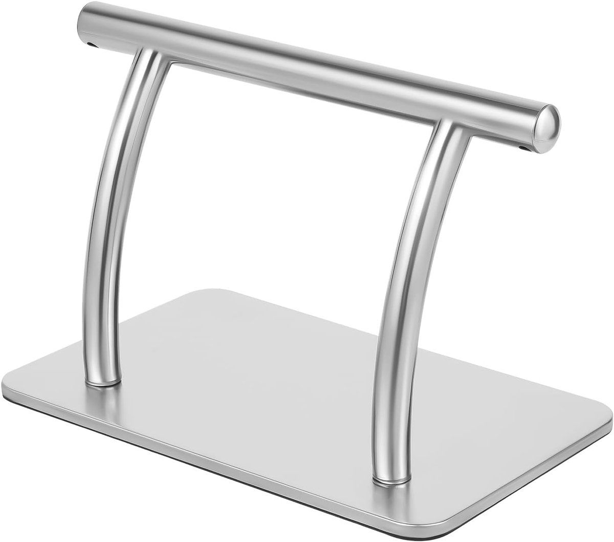 Voetsteun Salon - Voetensteun Professioneel - Kappersstoel Comfort - Roestvrij Staal - 30x19cm Basis - Zilverkleurig