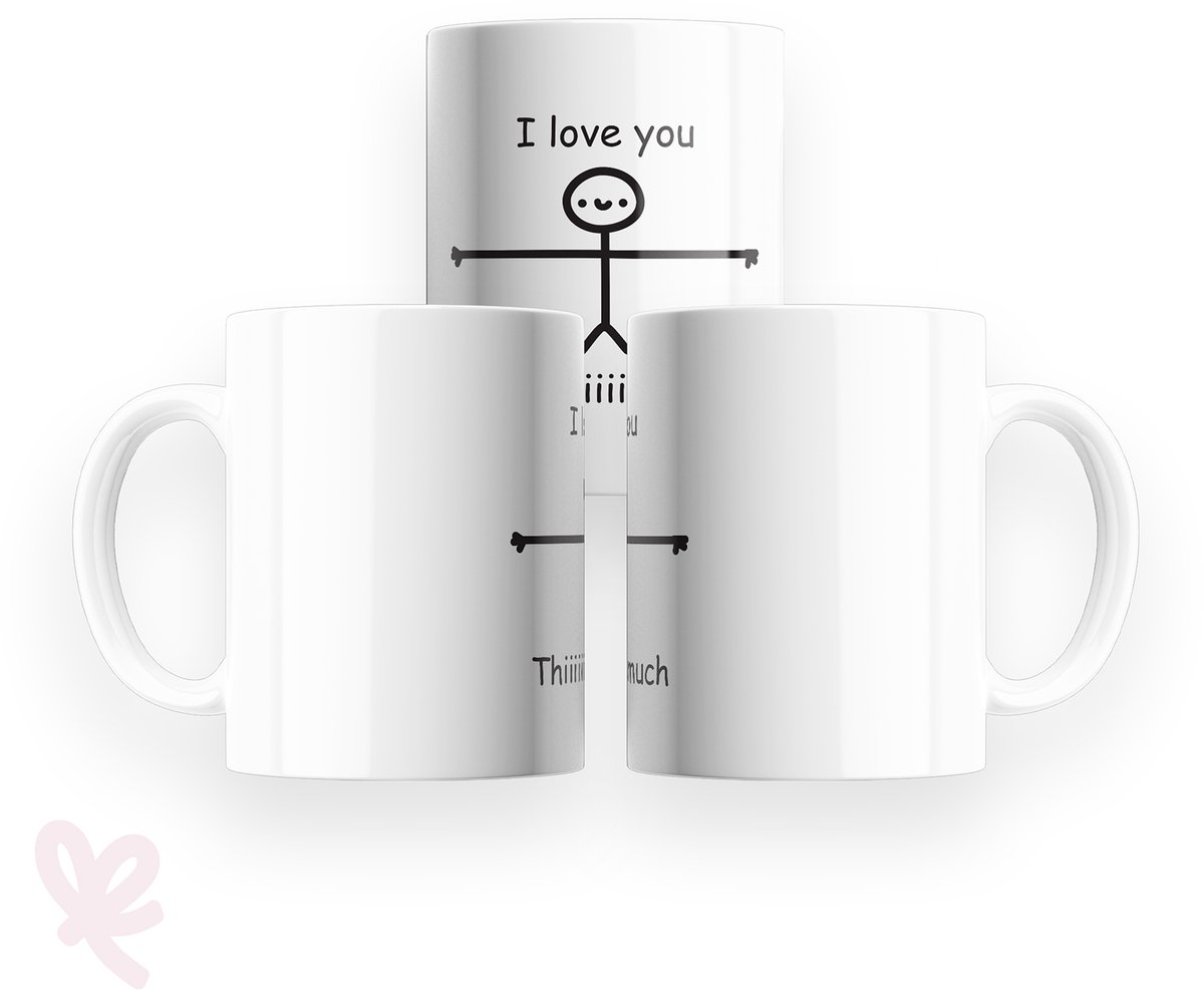 GIVIO mok 320 ml - keramiek - I love you this much