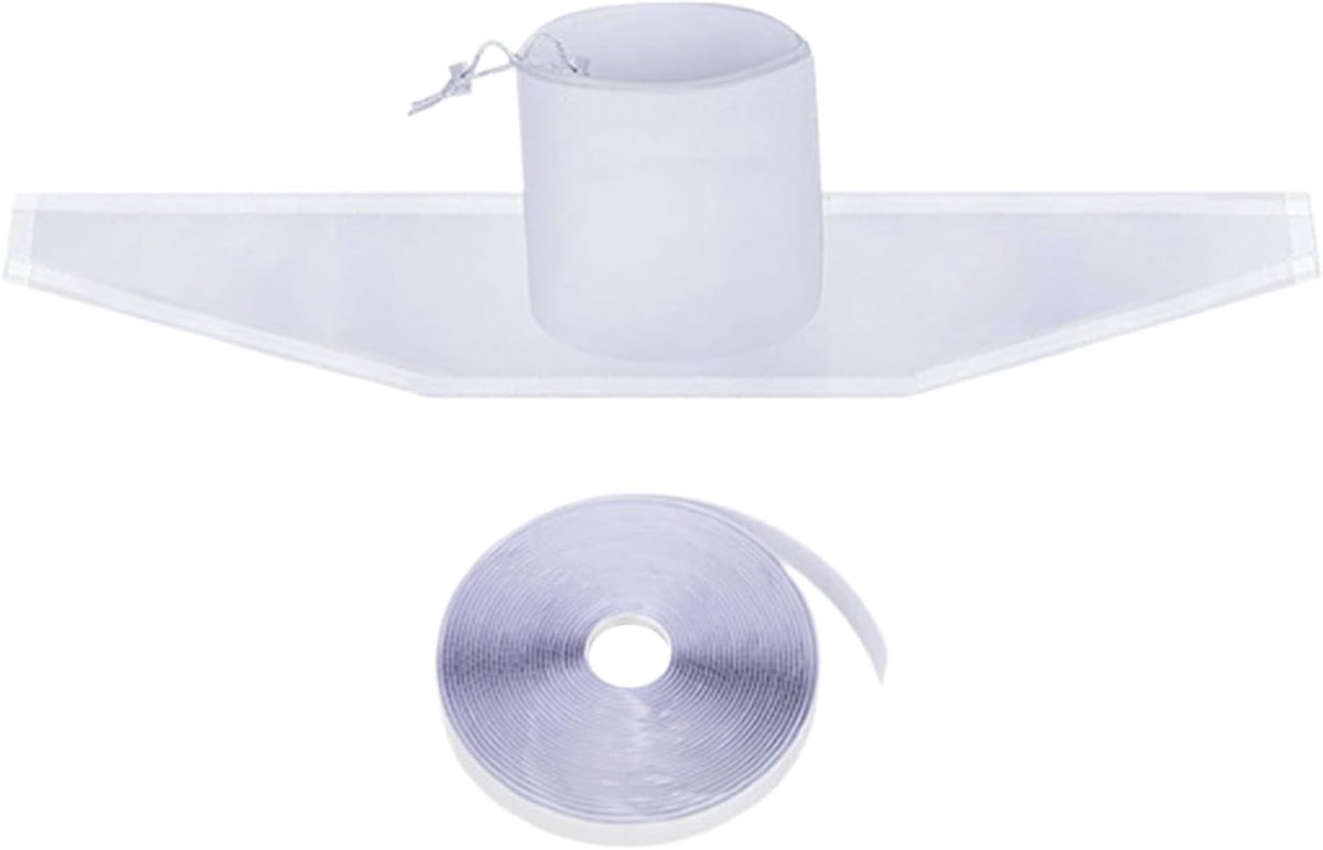 Airco raamafdichting - Ventilatie kit - Mobiele airco - Waterdichte coating - 4 meter - Wit