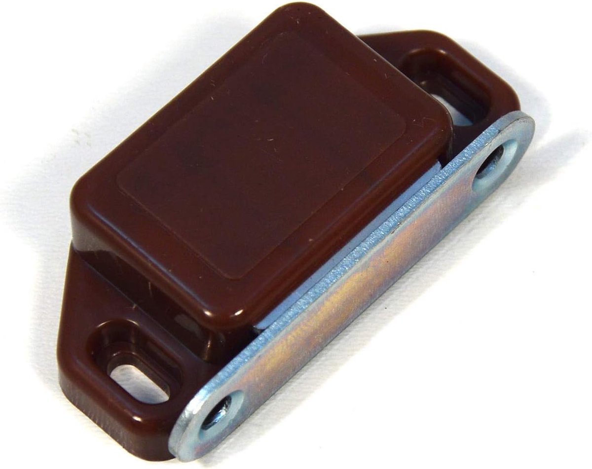 Deurmagneet Set - Magneetsnapper Kastsluiting - Kastdeuren Sluiten - Hoogwaardige Kwaliteit - 10 Stuks - Bruin