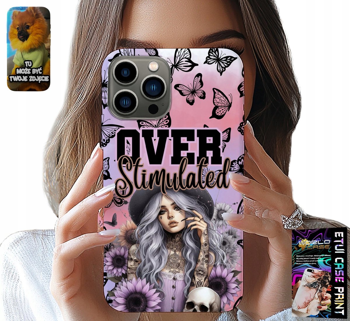 iPhone 13 Pro hoesje - Overprikkeld, tienerpatronen, hoesje