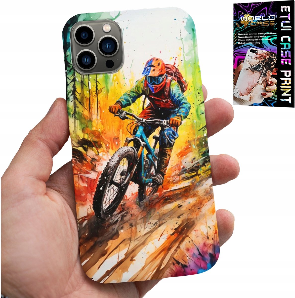 iPhone 12 Pro hoesje - Mountainbikes Extreme Expeditions glas