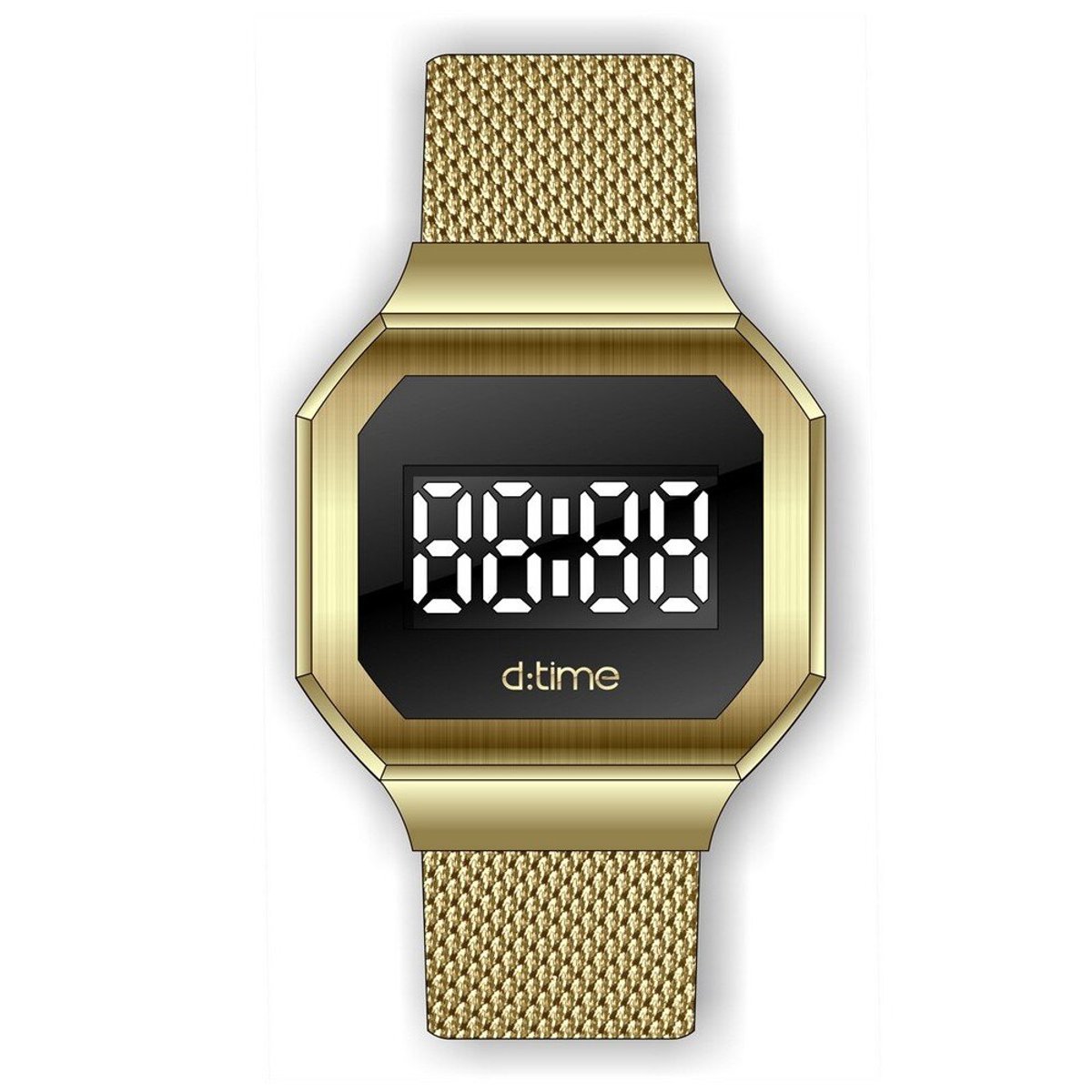 Daniel Klein DK.1.12367-3 - Horloge - Digitaal - Dames - Vrouwen - Milanese band - Goudkleurig