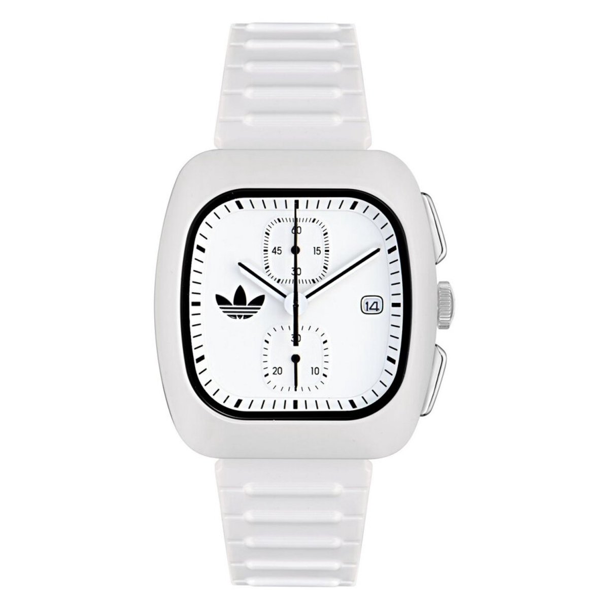 Adidas Originals Retro Wave Two Chrono AOSY24532 Horloge - Kunststof - Wit - Ø 39 mm