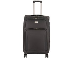SB Travelbags Zachte bagage koffer – 74 cm – Expandable – Zwart