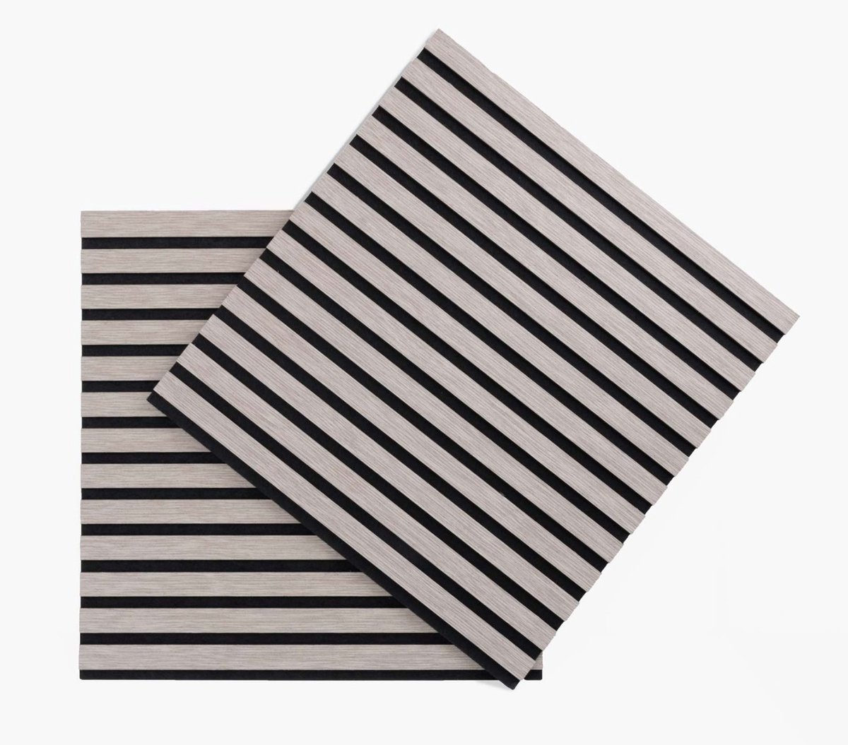 Acoustic Déco Eiken Grijs | 52 x 52 cm