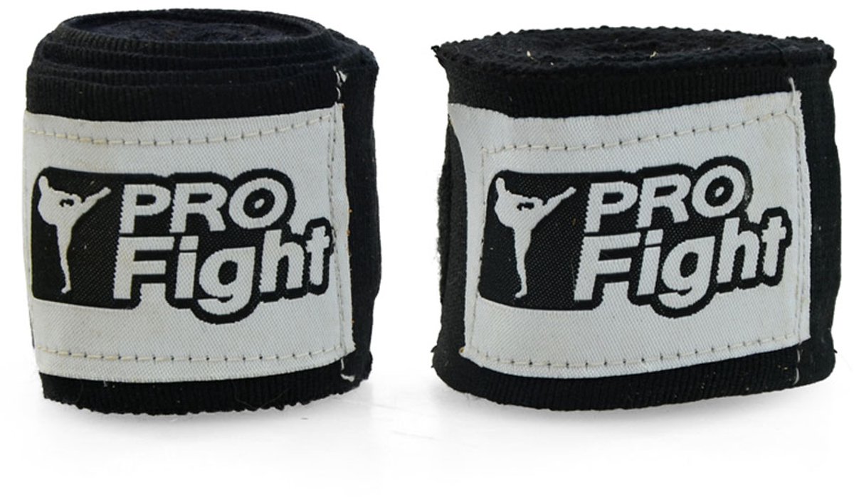 PROfight Verband Boks 4m Zwart