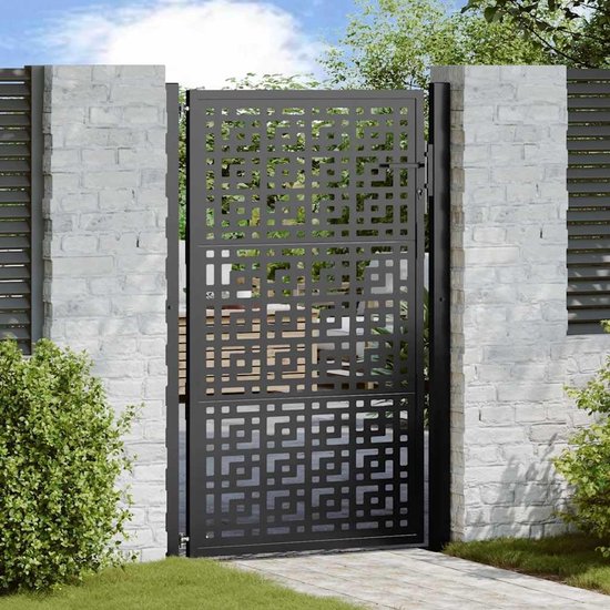 Stalen Tuinpoort Enkele Poort Hek Buiten Toegang Zelfbeschermend 