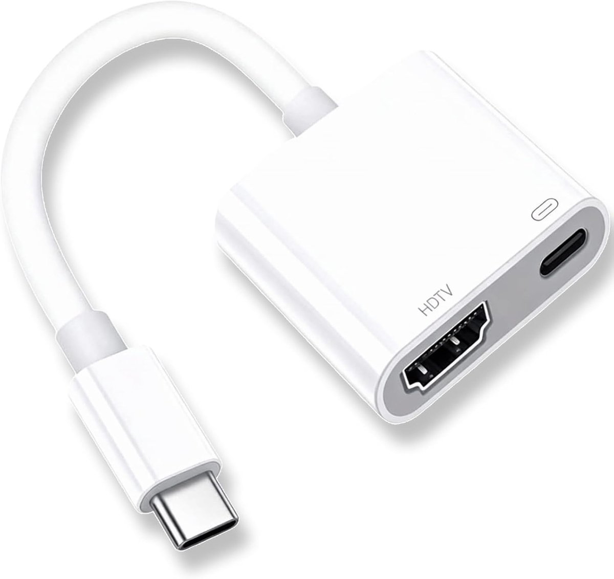 USB C HDMI Adapter - Type C Converter - Scherm Delen - 4K Resolutie 60W PD - 10x2x2 cm