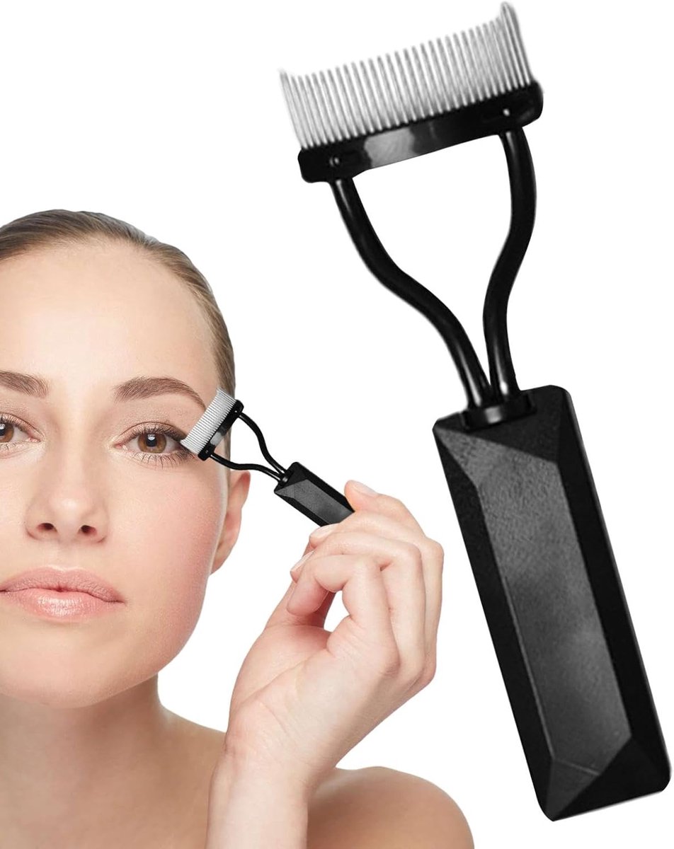 Wimperkam - Mascaraborstel - Wimpers Scheiden - Kort Handvat - 9 x 3 x 2 cm - Zwart