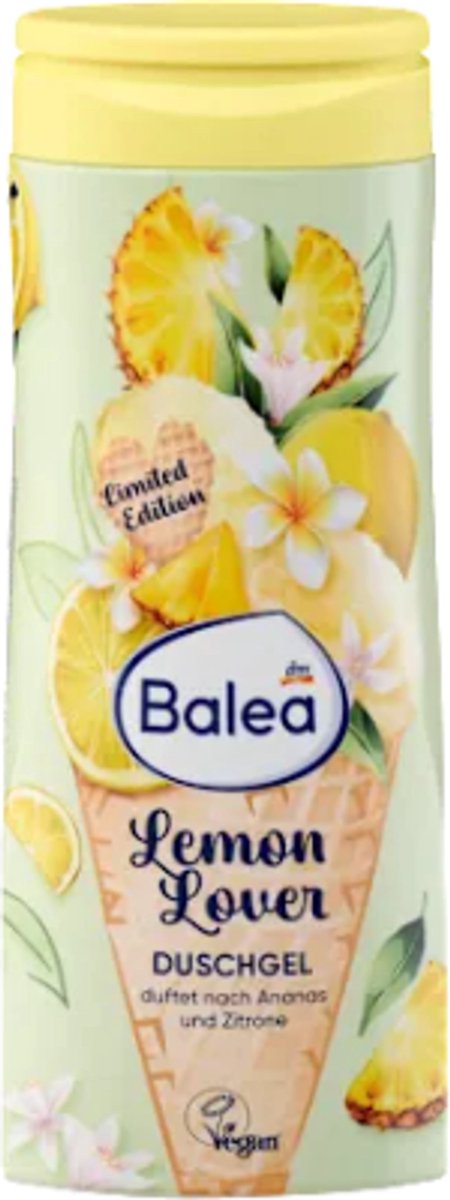 Balea Douchegel Lemon Lover | 1x 300 ml - Ananas & Citroen | Een vleugje Zomer - Zomer Limited Edition