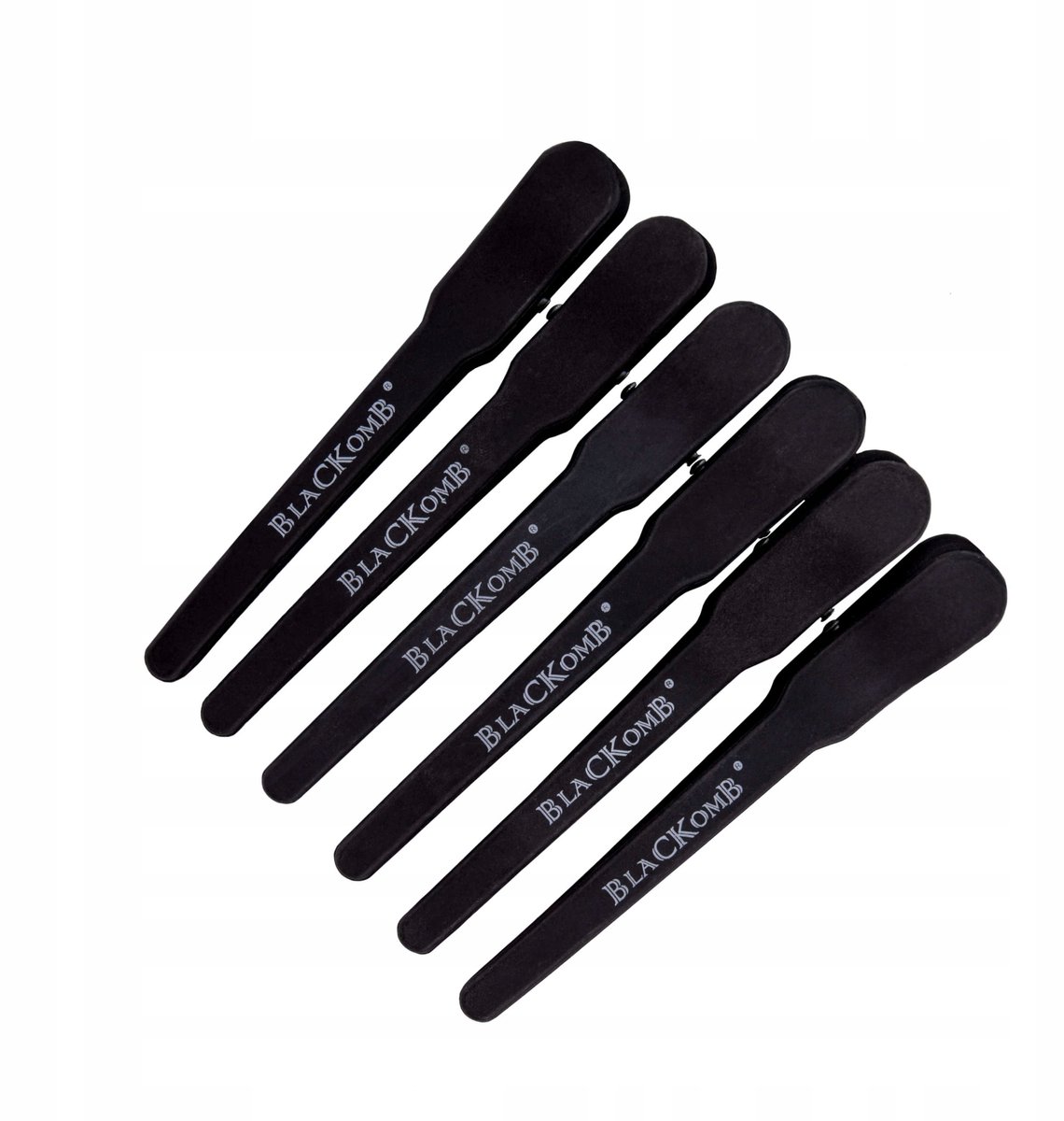 Blackomb haarclips - professionele zwarte carbon haarspelden - 6 stuks