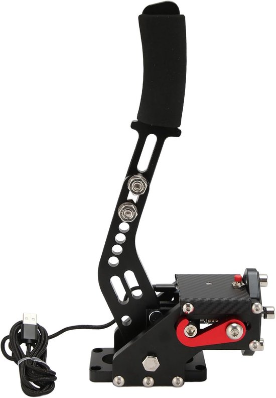 Universele Handrem - Race Simulator - Virtueel Racen - 64-Bit Contactloze Sensor - 34x20x9 cm - Blauw — afbeelding 4