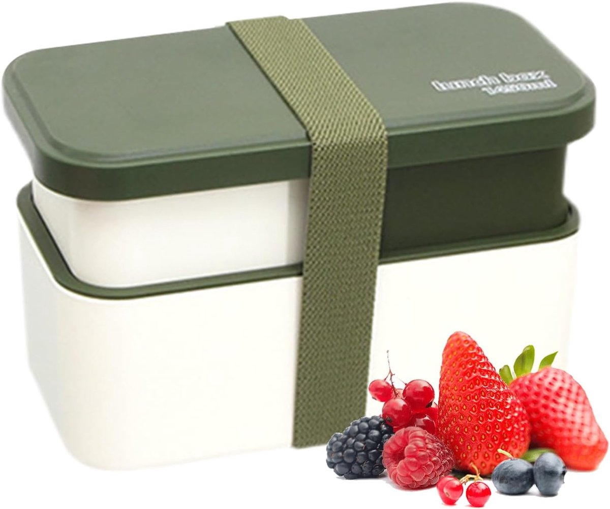 Saladecontainer - Lunchbox - Gezond Eten - Dubbel Laags Ontwerp - 1450ML Capaciteit