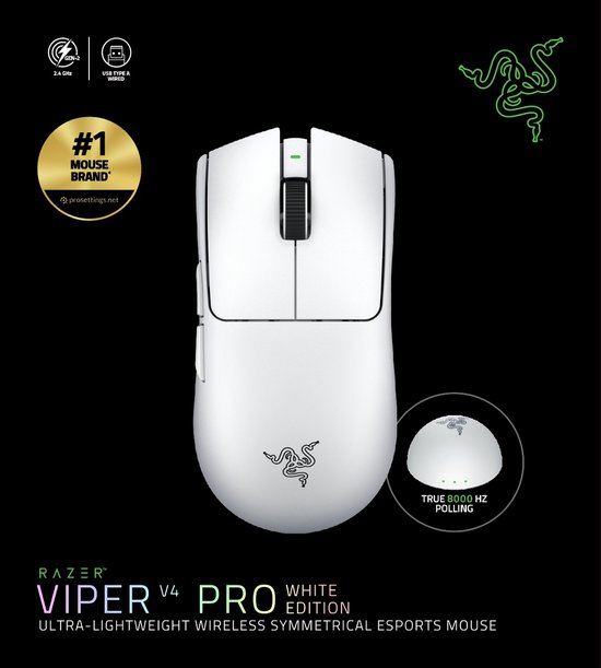 マウス・トラックボール Razer Viper V4 Pro White Edition Amazon.co