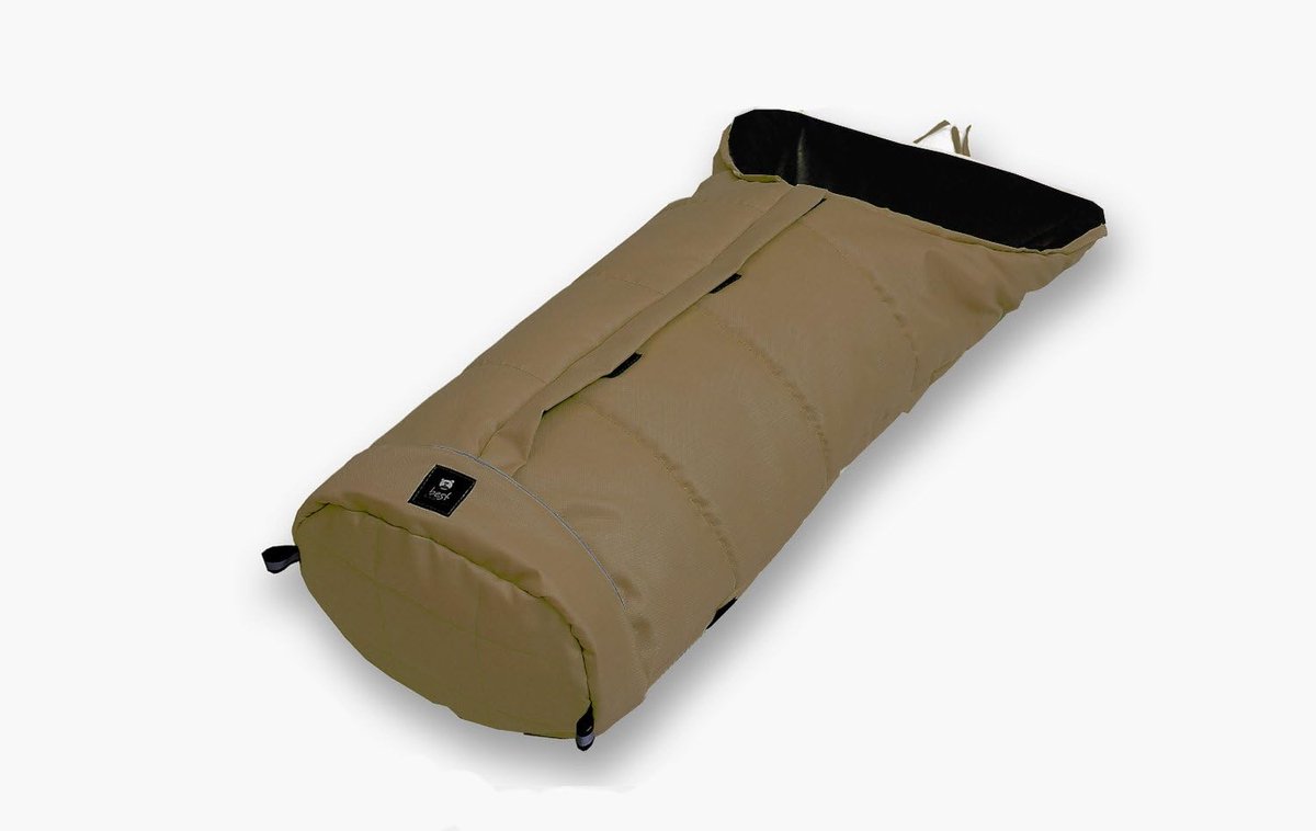 Winter Voetenzak - Kinderwagen Zak - Warm Blijven - Antislip Materiaal - 105 x 48 cm - Bruin Zwart
