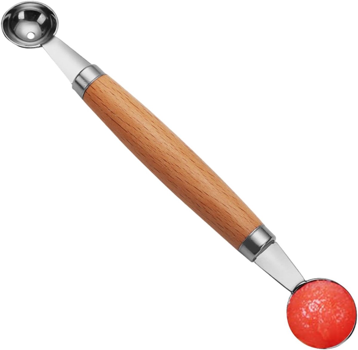 Watermeloenschep - Fruitbalmaker - Desserts Maken - Dubbele Kop Ontwerp - 21.5cm Lengte
